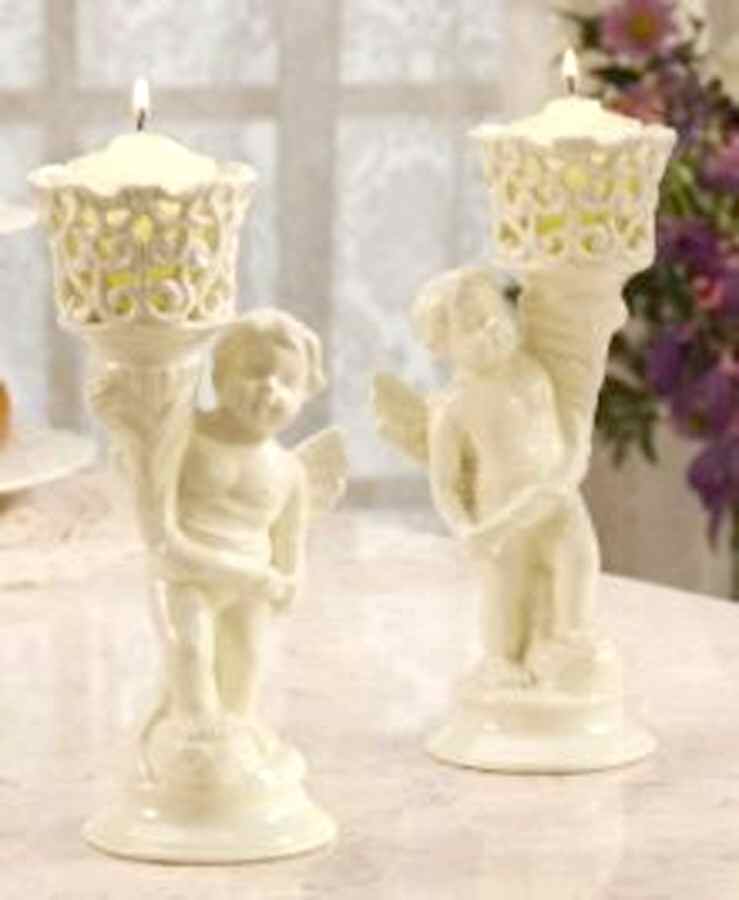 Lace (Serveware) 8" Tall Candlestick by American Atelier-1