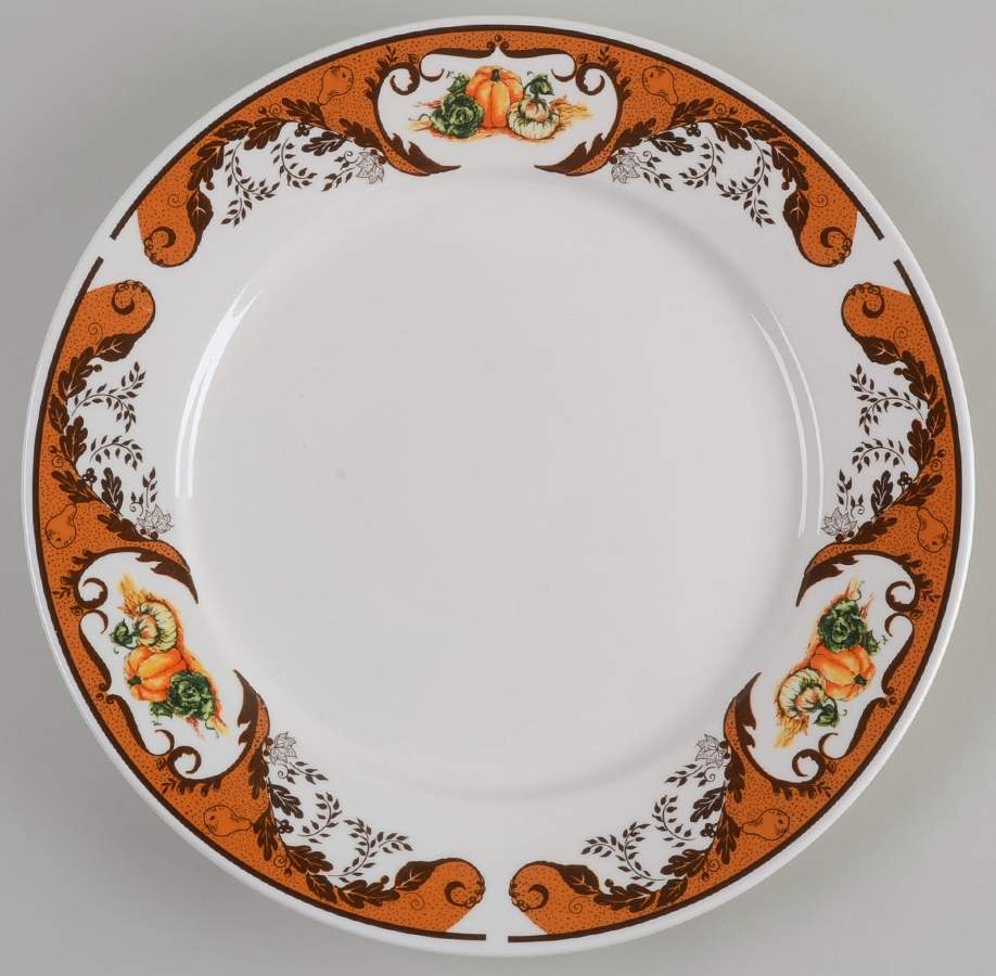 Pumpkin Harvest 12" Chop Plate (Round Platter) by American Atelier-1