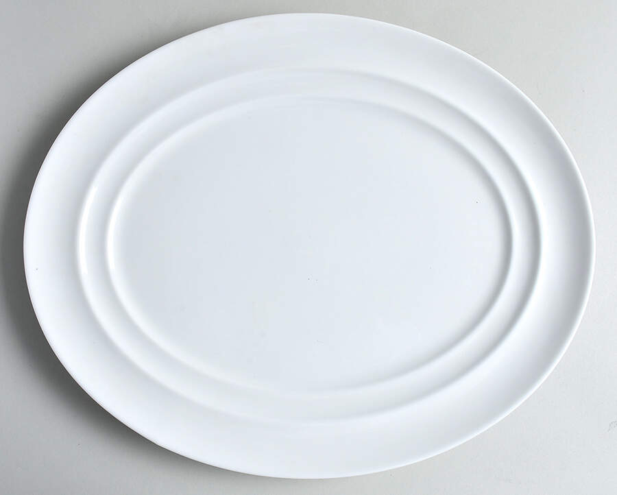 Duo 14" Oval Serving Platter by 222 Fifth (PTS)-1