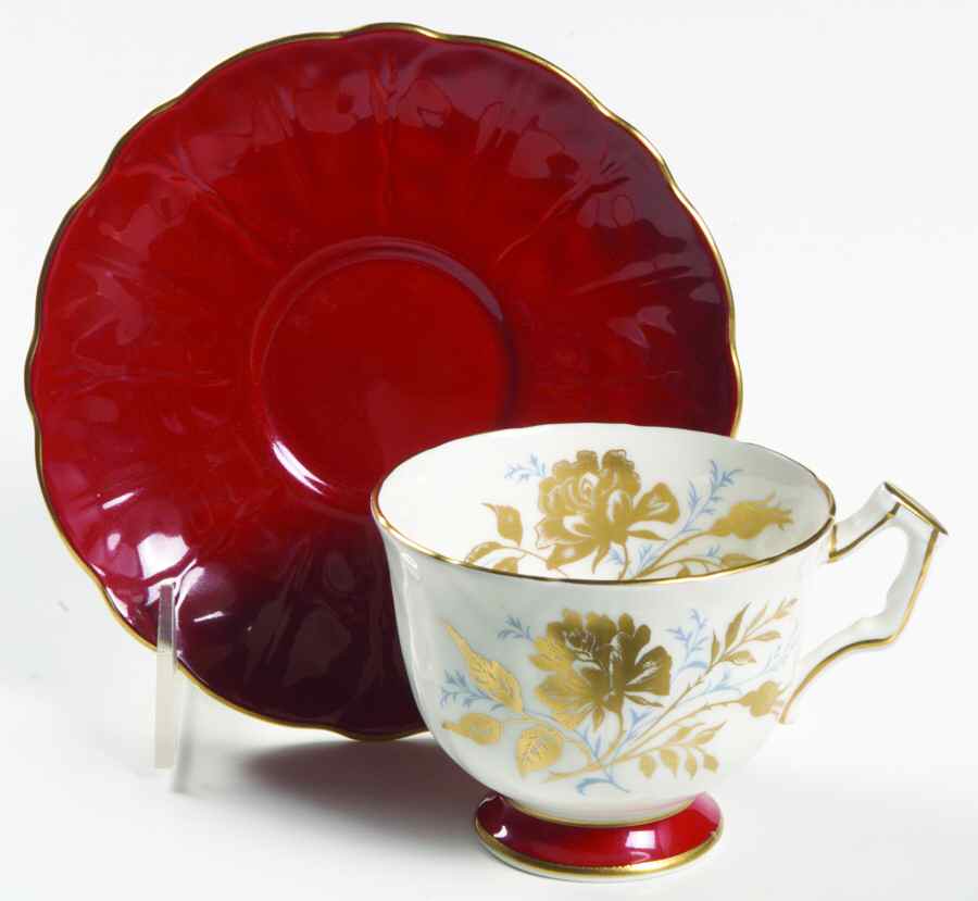 2933 Footed Cup & Saucer Set by John  Aynsley & Sons-1