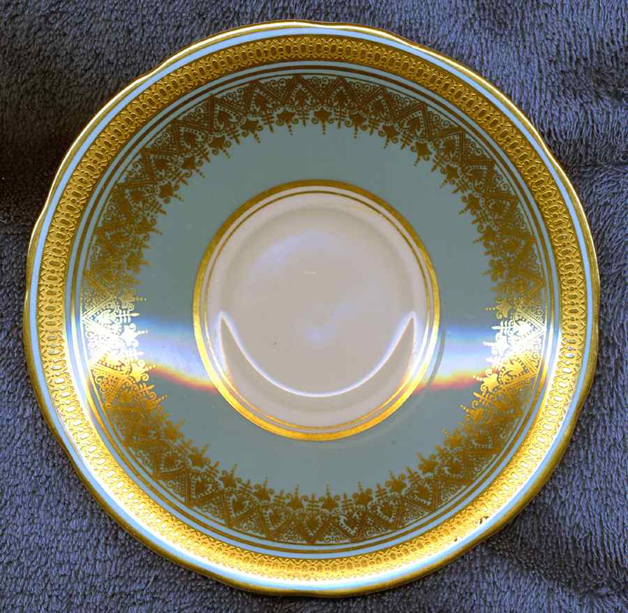 Simcoe (Turquoise) Saucer by John  Aynsley & Sons-1