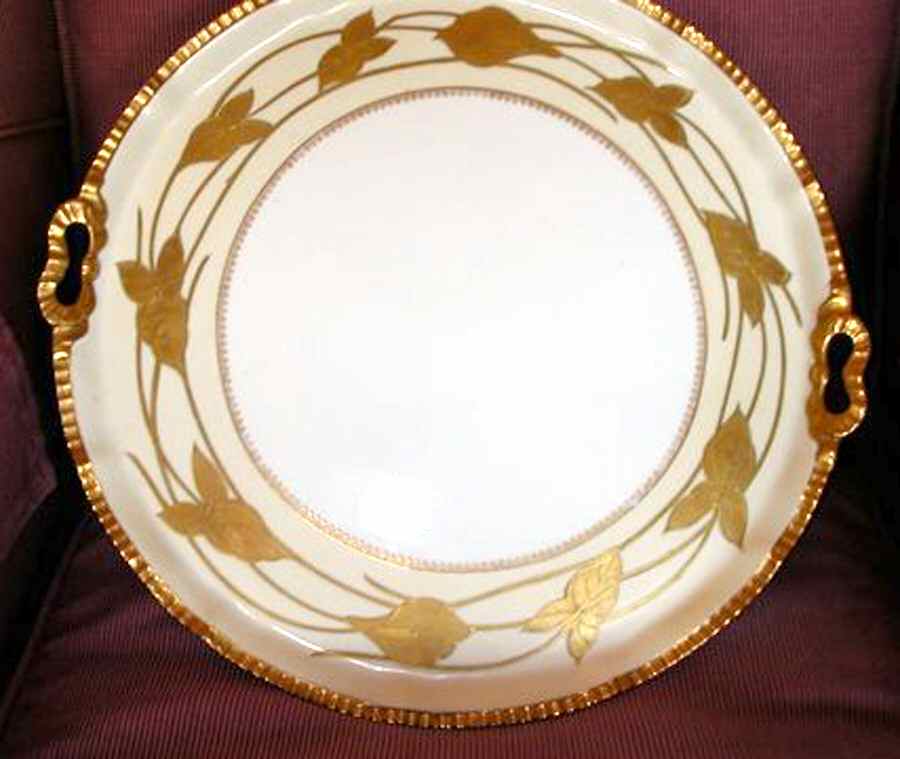 ADZ10 Handled Cake Plate by A & D Limoges-1