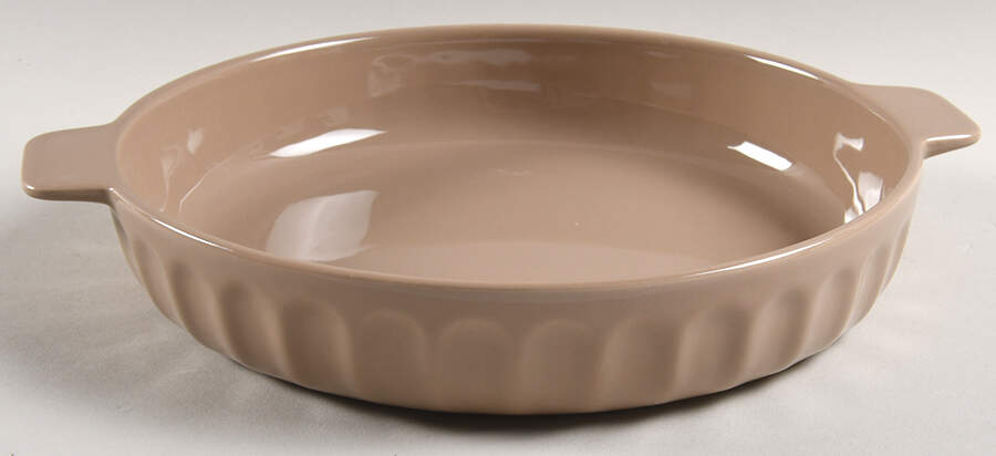 Latte 11" Pie Baking Plate by Anthropologie-1