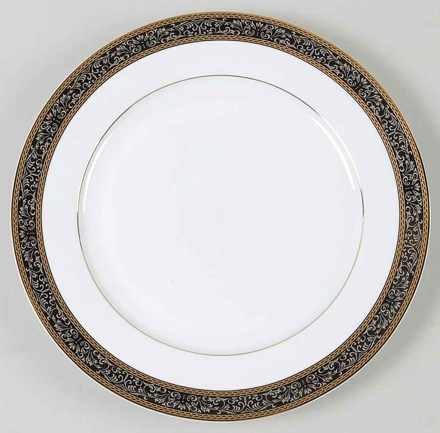 Buckingham (5769, Narrow Encrusted Band) Dinner Plate by American Atelier-1