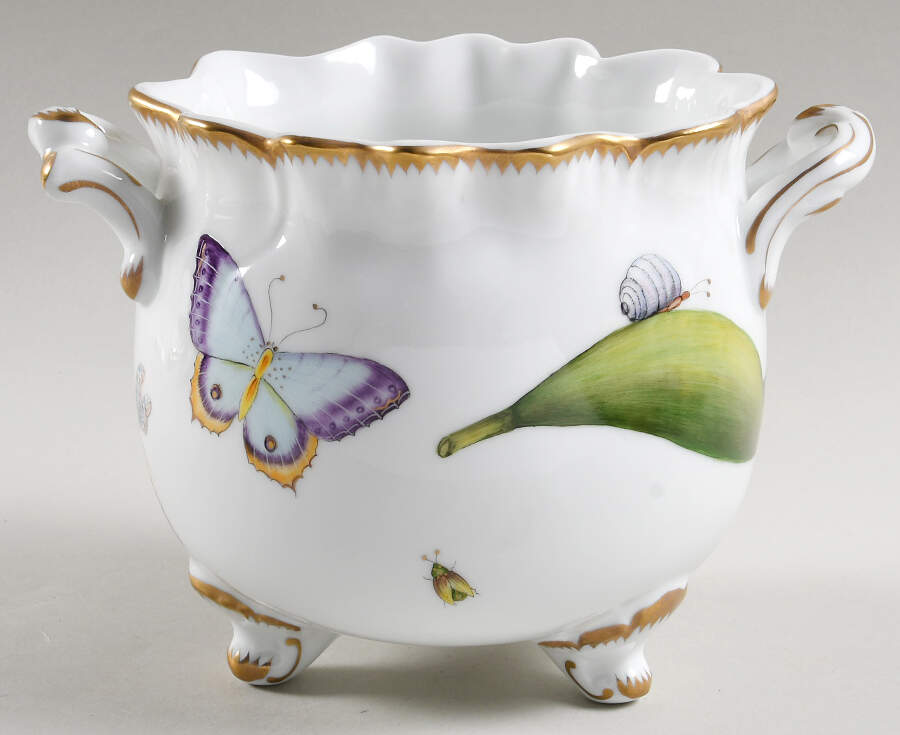 Studio Collection (Florals) Ruffled Round Cachepot by Anna Weatherley-1
