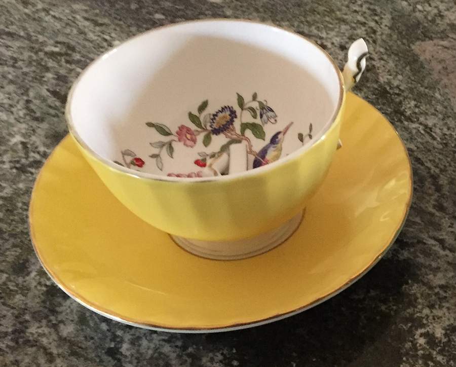 AYN189 Footed Cup & Saucer Set by John  Aynsley & Sons-1