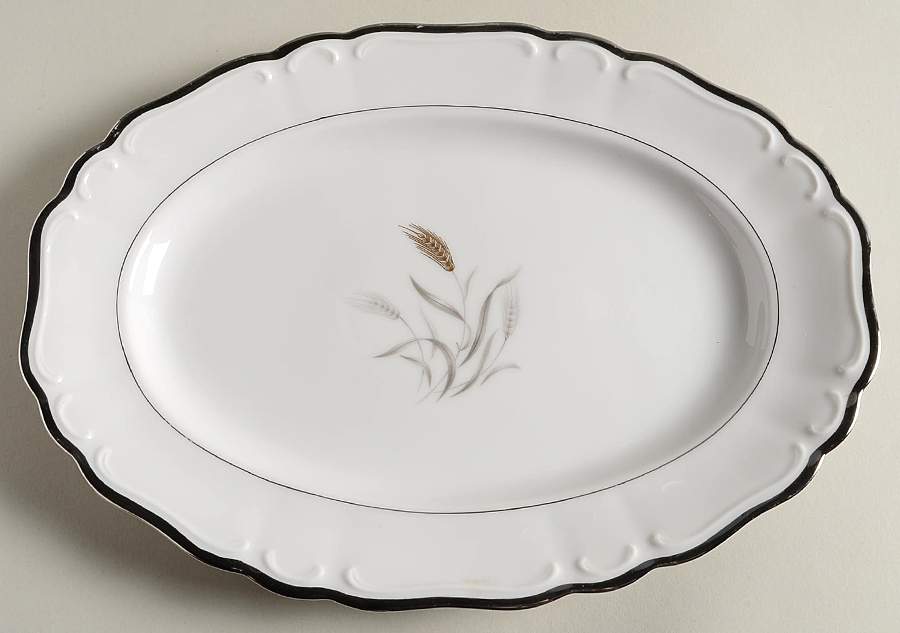 Barbara Ann 12" Oval Serving Platter by American Queen-1