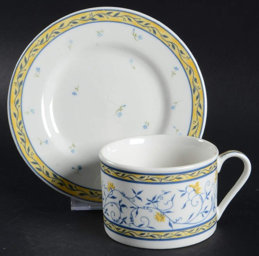 Mareille Flat Cup & Saucer Set by American Atelier-1