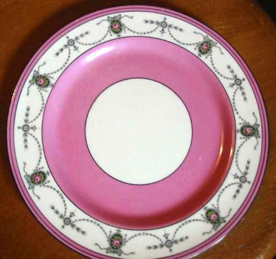 3520 Pink Bread & Butter Plate by John  Aynsley & Sons-1