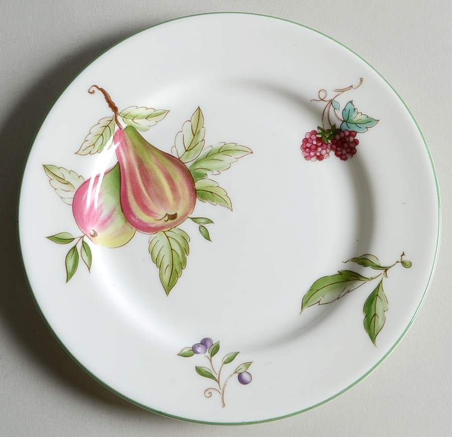 Georgian Fruit Bread & Butter Plate by John  Aynsley & Sons-1