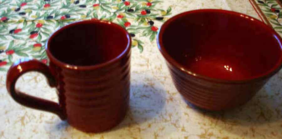 Villa Cortona Burgundy Mug by Artimino-1