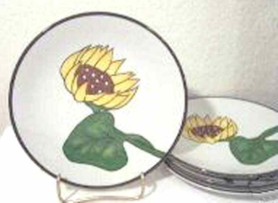 Sunflower Salad Plate by Ava's Greenhouse-1