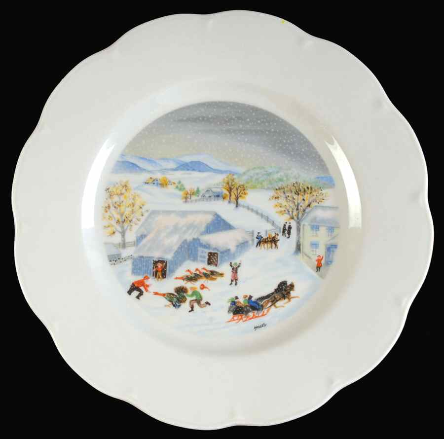Grandma Moses (Scalloped) Dinner Plate by Atlas China (NY)-1