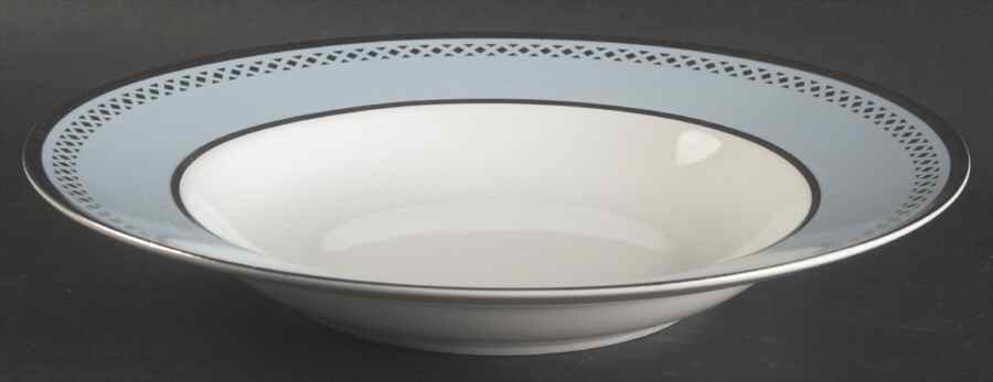 Ashford Blue Large Rim Soup Bowl by 222 Fifth (PTS)-1