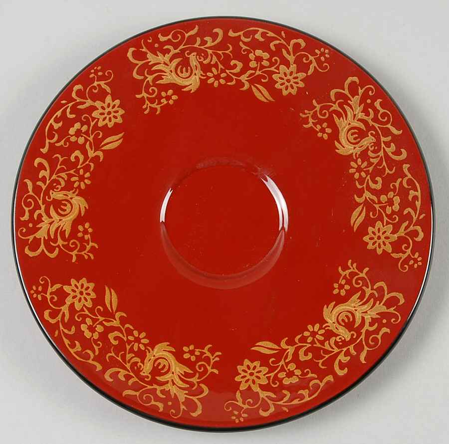 Red Phoenix Saucer by Ambiance-1