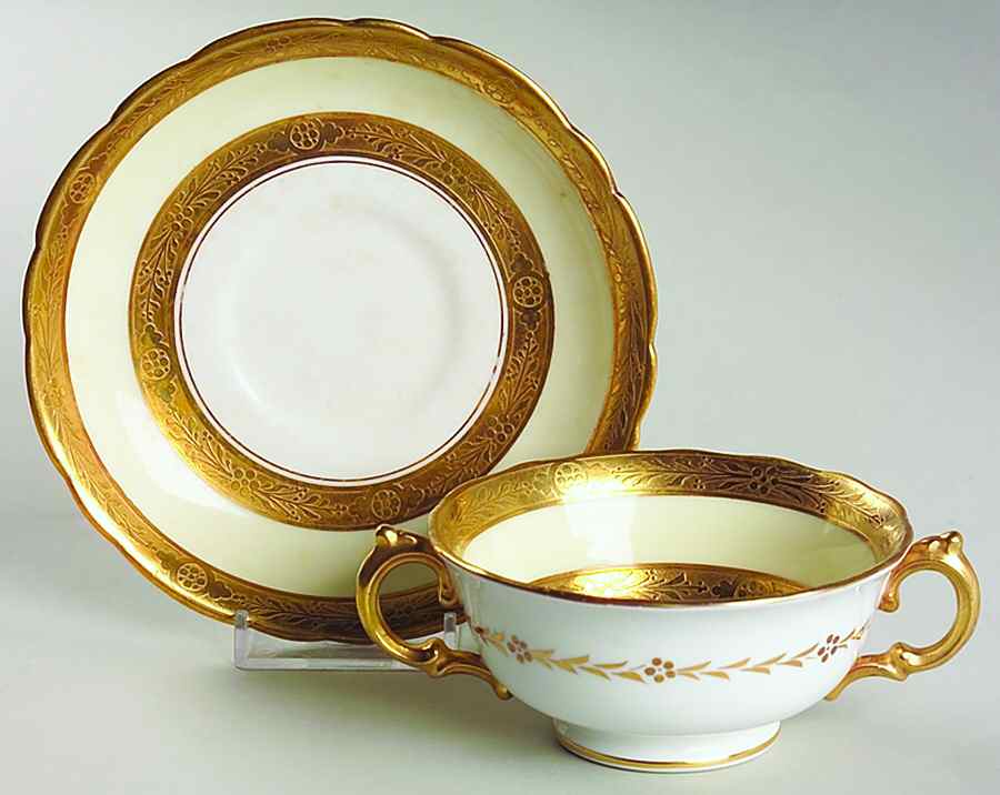 14307 Footed Bouillon Cup & Saucer by Adderley-1