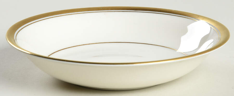 Wedding Band (Gold Band) Fruit/Dessert (Sauce) Bowl by Ancestral - Am Hostess-1