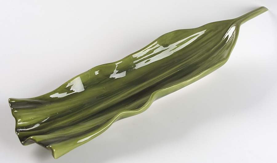 Tommy Bahama 18" Leaf Shaped Platter by Ambiance-1