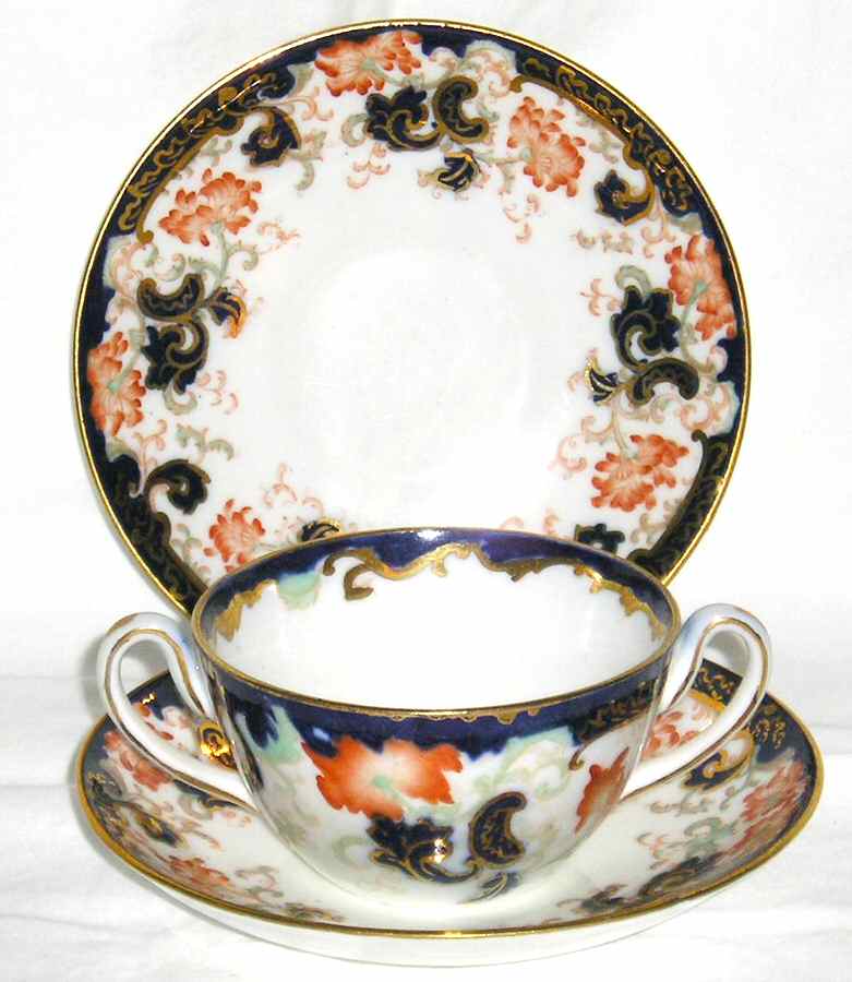 Lisbon Flat Bouillon Cup & Saucer by Adderley-1