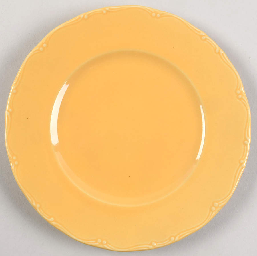 Romantic Yellow Salad Plate by April Cornell-1
