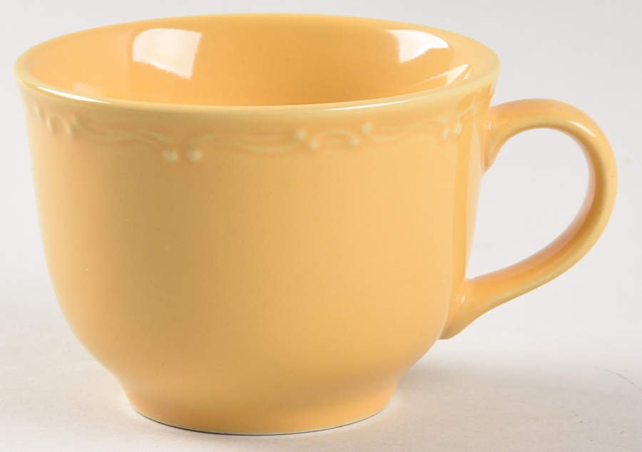 Romantic Yellow Flat Cup by April Cornell-1