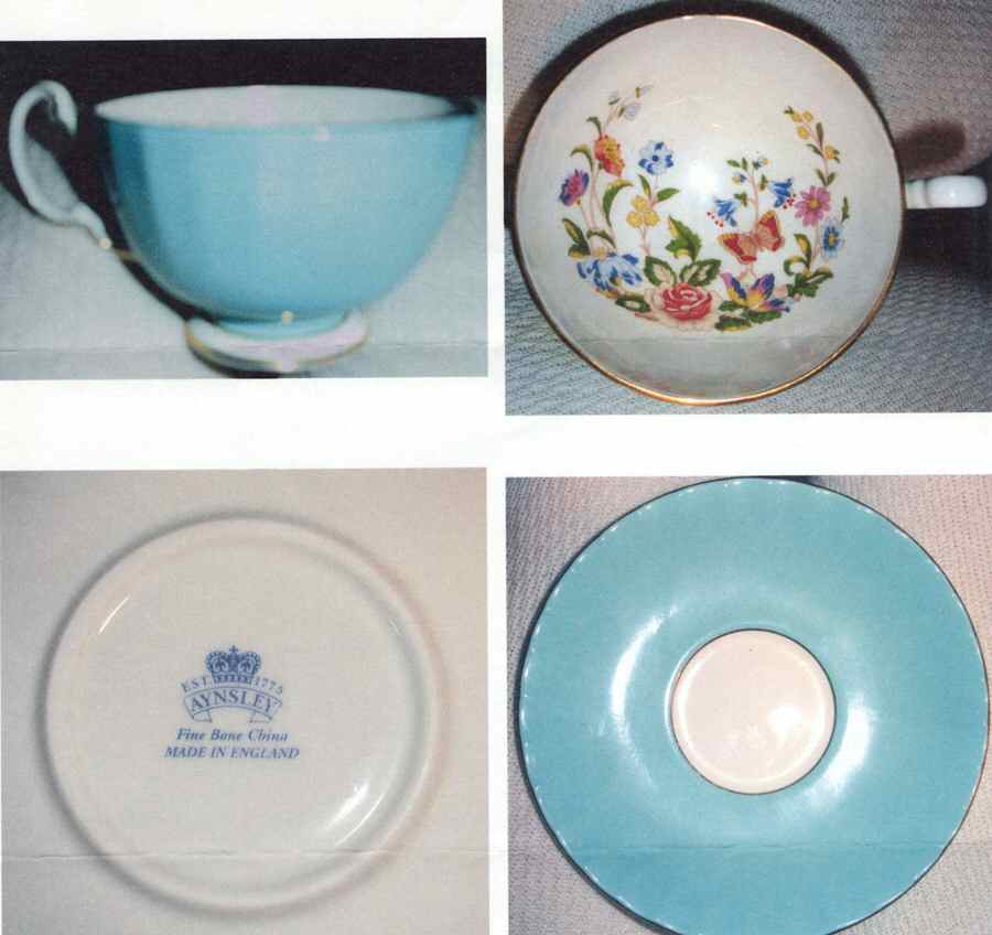 2973 Footed Cup & Saucer Set by John  Aynsley & Sons-1