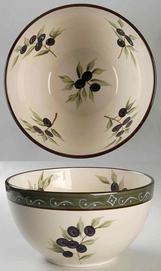 Early Harvest 9" Salad Serving Bowl by 222 Fifth (PTS)-1