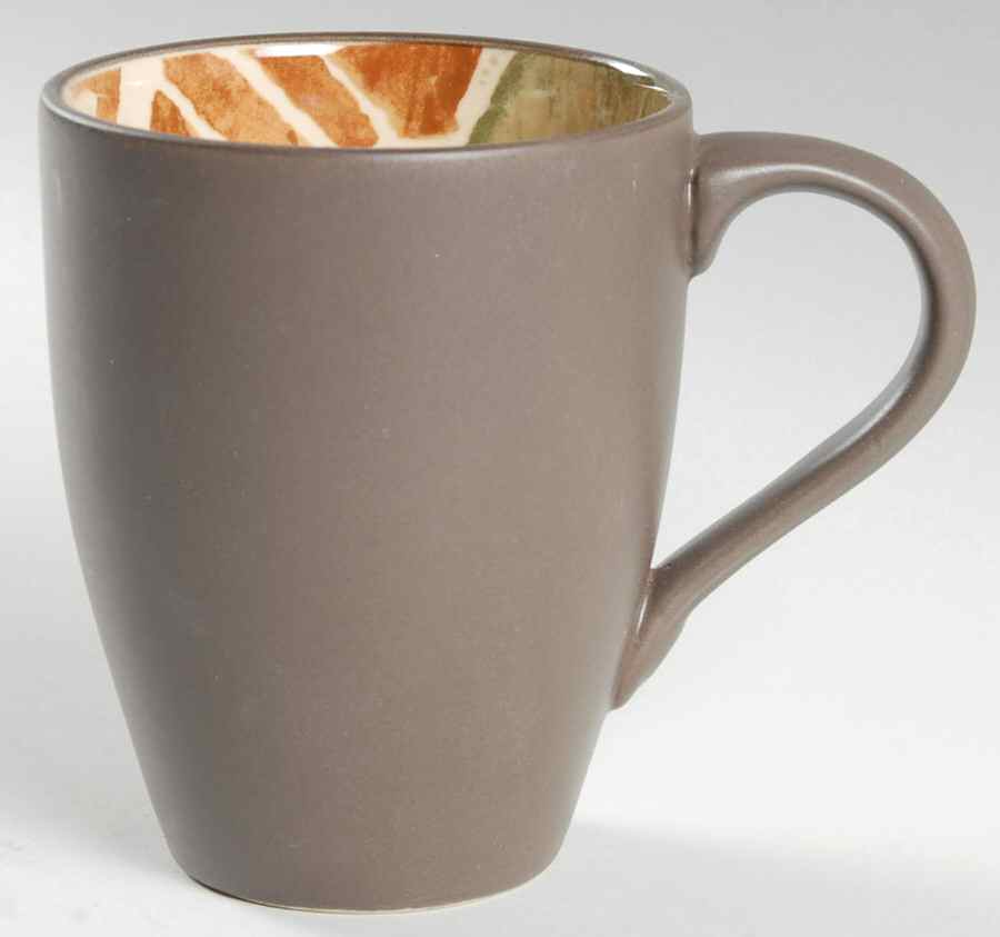 Khaki Leaves Mug by 222 Fifth (PTS)-1