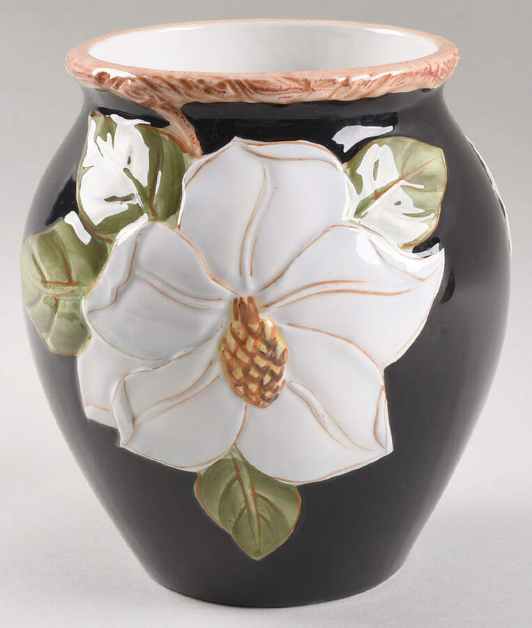 Magnolia Charm Medium Canister No Lid by Artimino-1