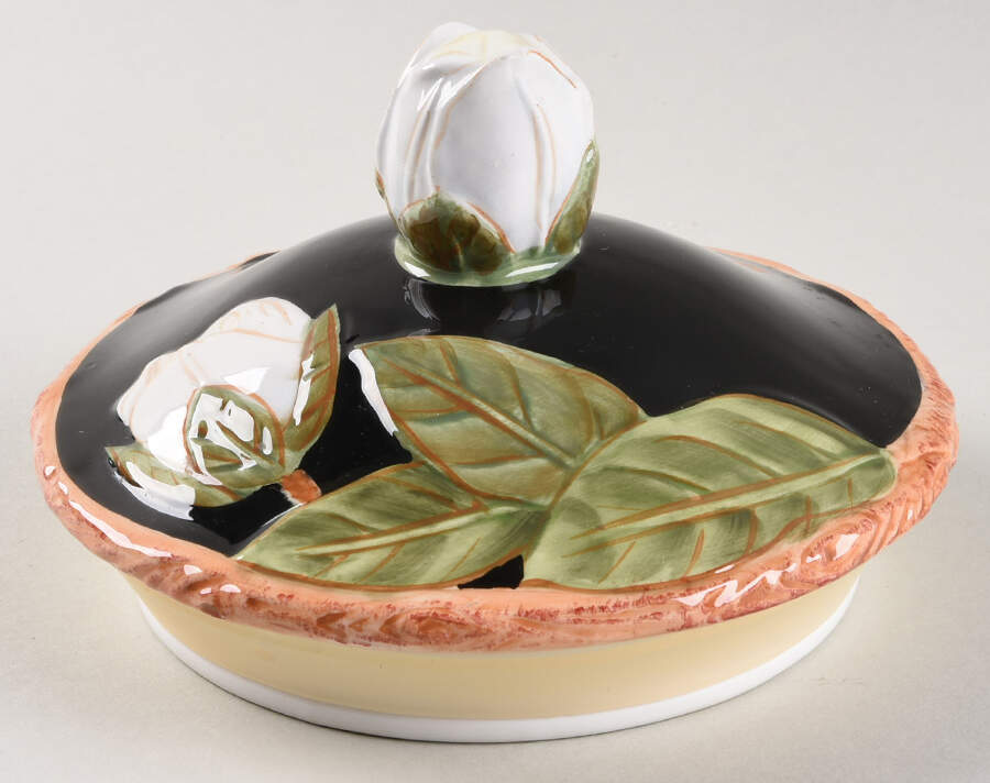 Magnolia Charm Lid for Large Canister by Artimino-1