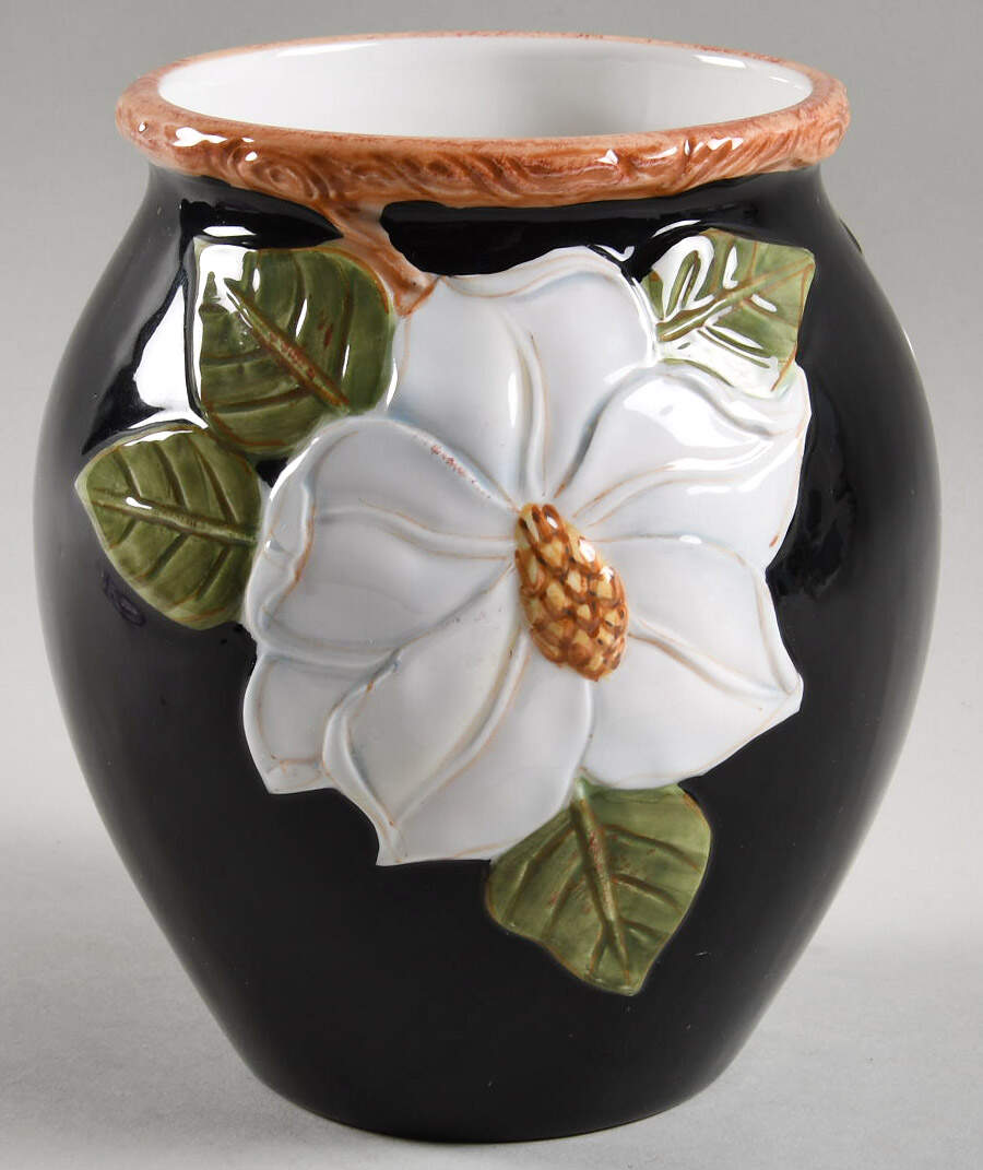 Magnolia Charm Small Canister No Lid by Artimino-1
