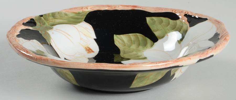 Magnolia Charm Rim Soup Bowl by Artimino-1