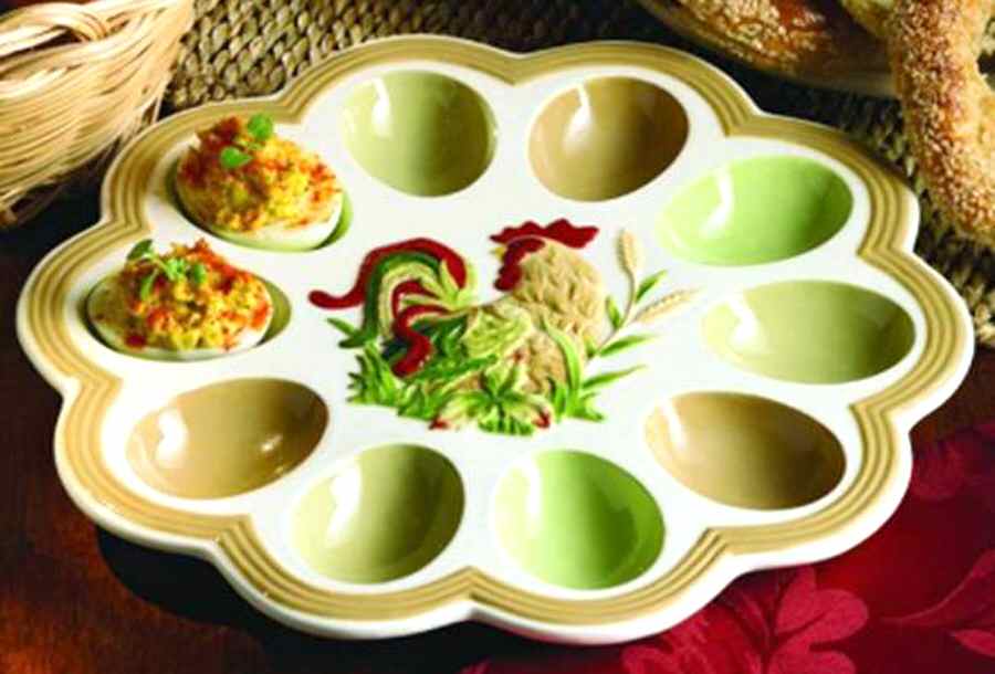 Avignion Deviled Egg Plate by American Atelier-1
