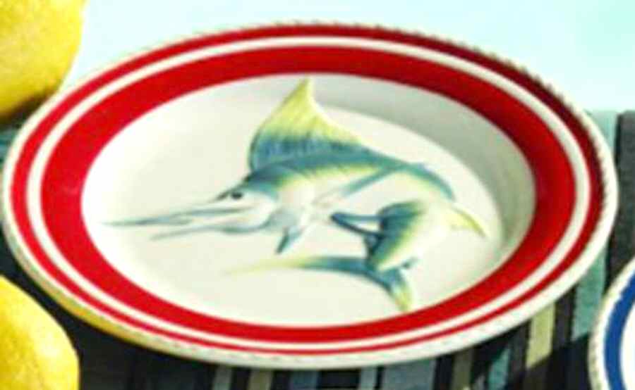Nautical Salad/Dessert Plate by American Atelier-1