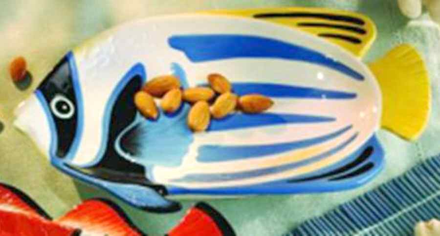 Tropical Fish Figural Snack/Canape Plate by American Atelier-1