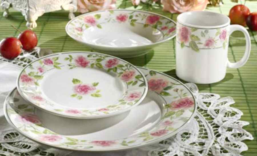 Pink Rose Dinner Plate by American Atelier-1