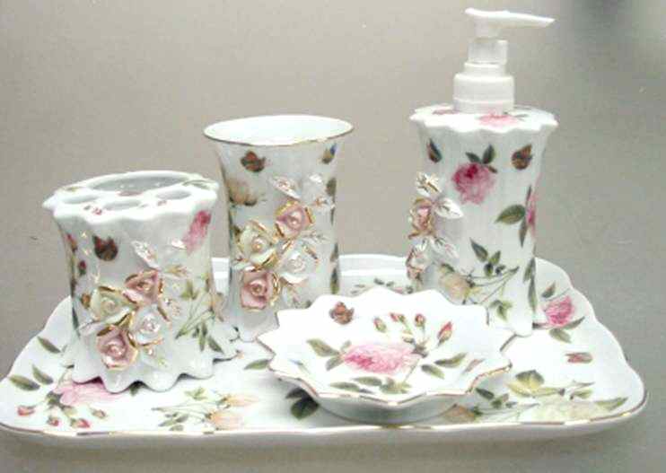 Rose Bath Tray by American Atelier-1