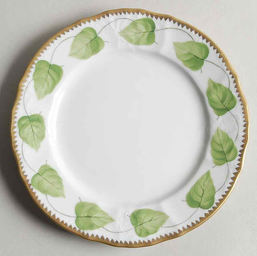 Shades of Green Salad Plate by Anna Weatherley-1