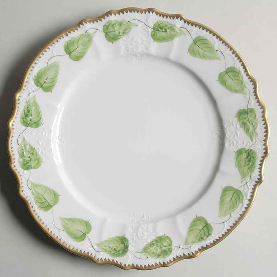 Shades of Green Dinner Plate by Anna Weatherley-1