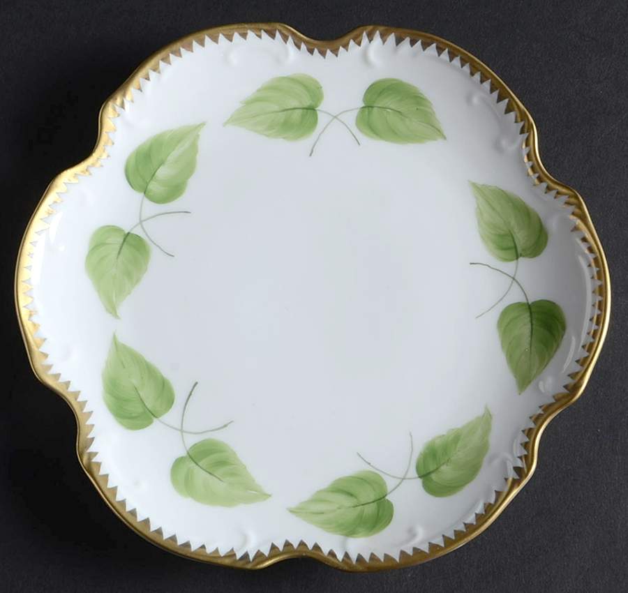 Shades of Green Bread & Butter Plate by Anna Weatherley-1