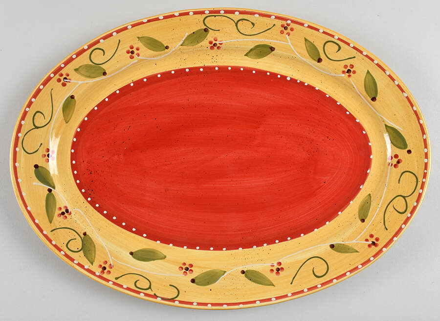 Sophia 16" Oval Serving Platter by Ambiance-1