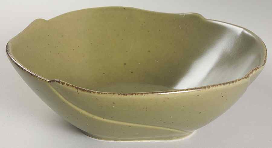 Mission Moss Green 9" Round Serving Bowl by 222 Fifth (PTS)-1
