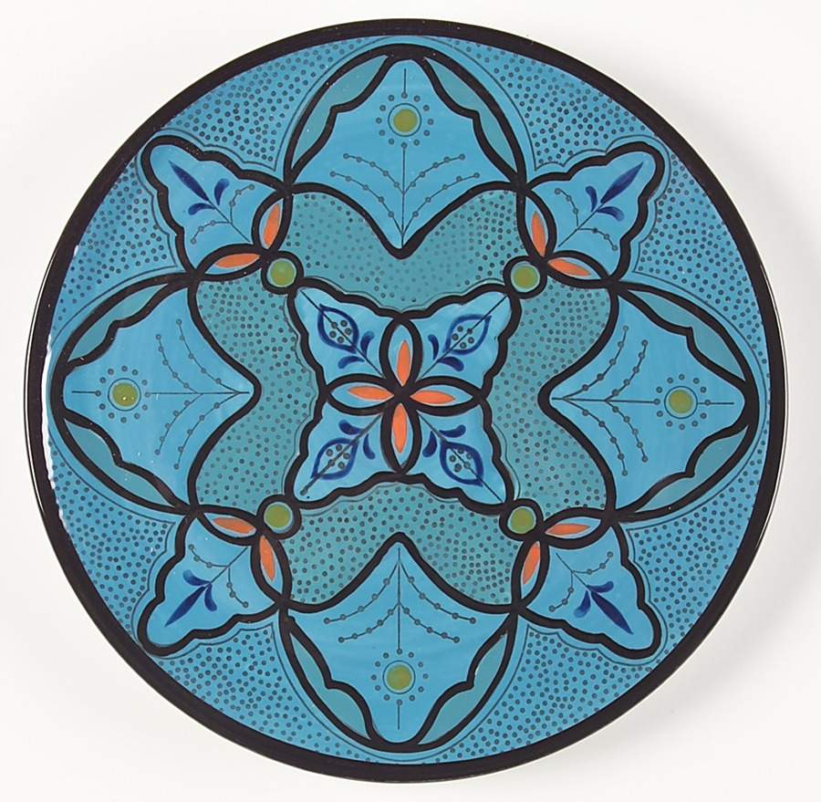 Turquoise Salad Plate by Alfred & Sapota-1