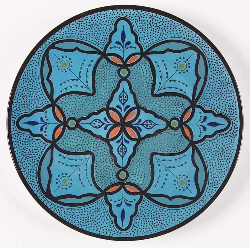 Turquoise Dinner Plate by Alfred & Sapota-1