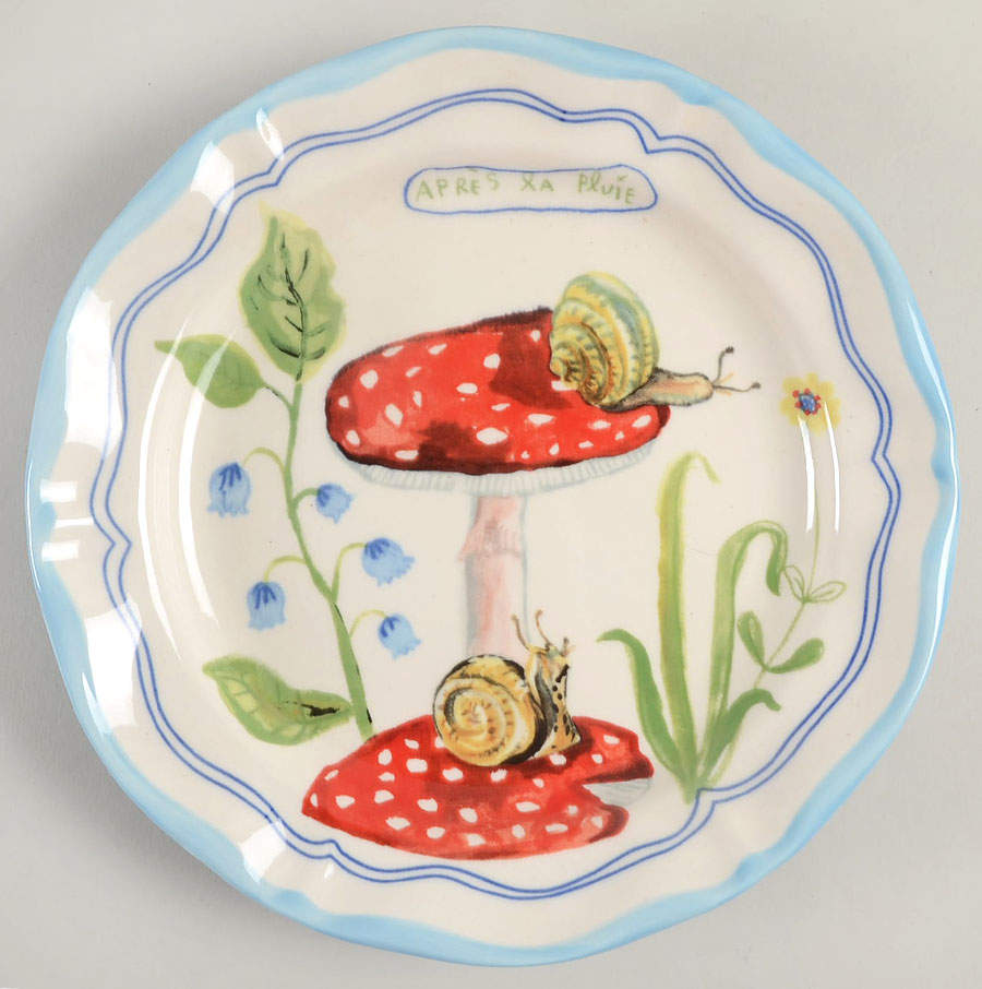 Francophile Dinner Plate by Anthropologie-1