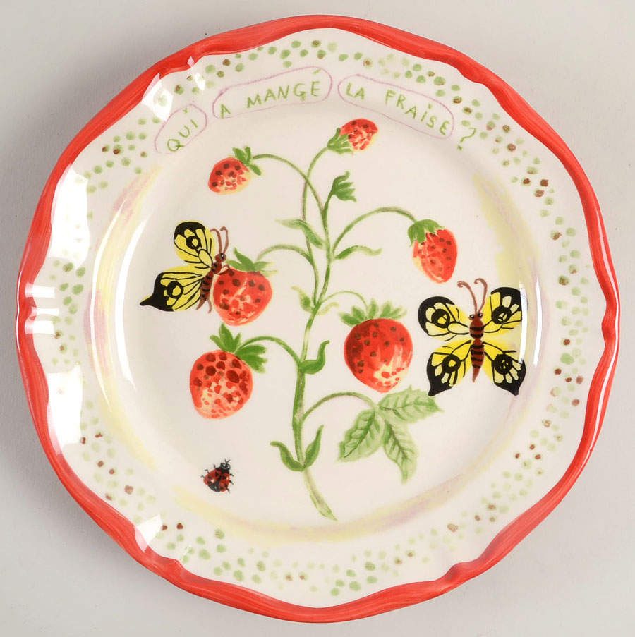 Francophile Dinner Plate by Anthropologie-1