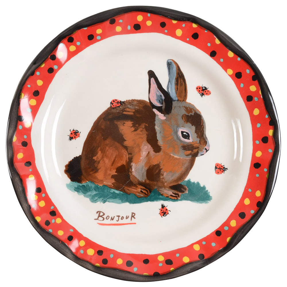 Francophile Dinner Plate by Anthropologie-1