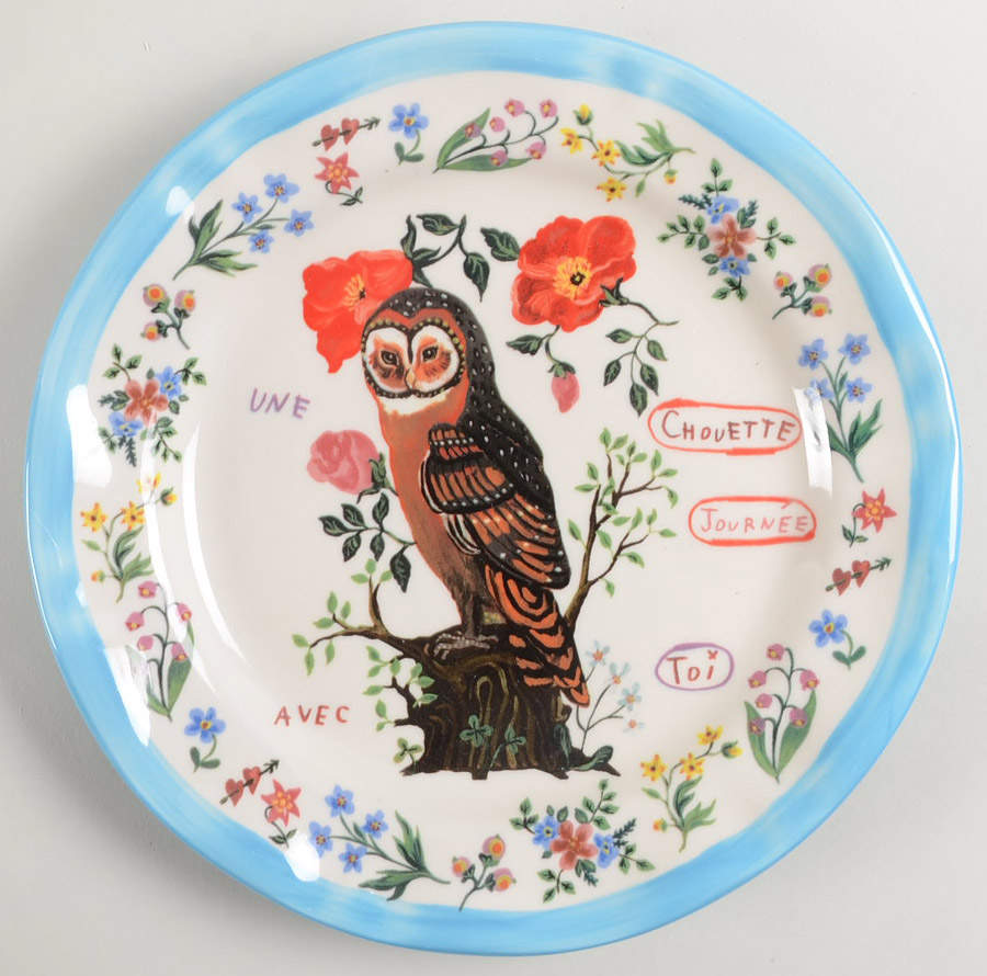 Francophile Dinner Plate by Anthropologie-1