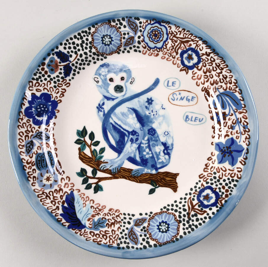 Francophile Dinner Plate by Anthropologie-1
