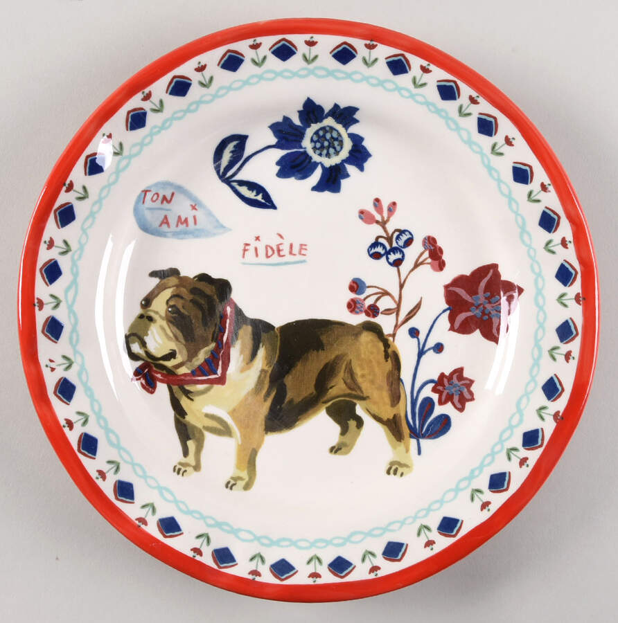 Francophile Dinner Plate by Anthropologie-1